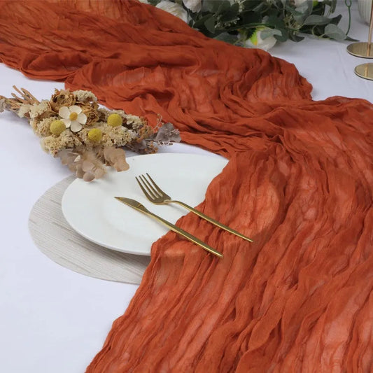 Luxury Table Runner, wedding, cheesecloth runner